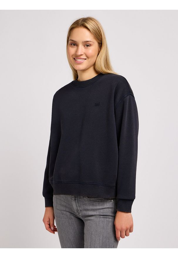 Lee - LEE DAMSKA BLUZA LEE CREW SWS UNIONALL BLK 112350241