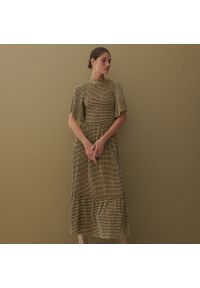 Reserved - Sukienka z plisowanej dzianiny - Wielobarwny. Materiał: dzianina #1