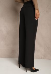 Renee - Czarne Spodnie Garniturowe VICES Straight Leg High Waist Ariesysh. Stan: podwyższony. Kolor: czarny. Styl: elegancki #4