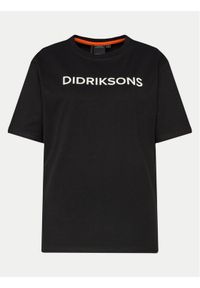 Didriksons T-Shirt Harald 505551 Czarny Regular Fit. Kolor: czarny. Materiał: bawełna