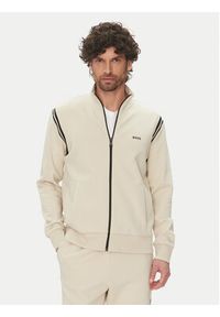 BOSS Dres 50533738 Beżowy Regular Fit. Kolor: beżowy. Materiał: bawełna