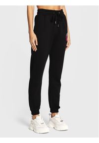 Pinko Spodnie dresowe Jolanda 1G1867 Y54B Czarny Regular Fit. Kolor: czarny. Materiał: dresówka, bawełna
