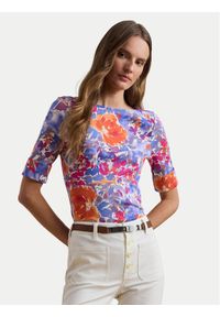 Lauren Ralph Lauren - LAUREN RALPH LAUREN Bluzka 200957667001 Kolorowy Slim Fit. Materiał: bawełna. Wzór: kolorowy