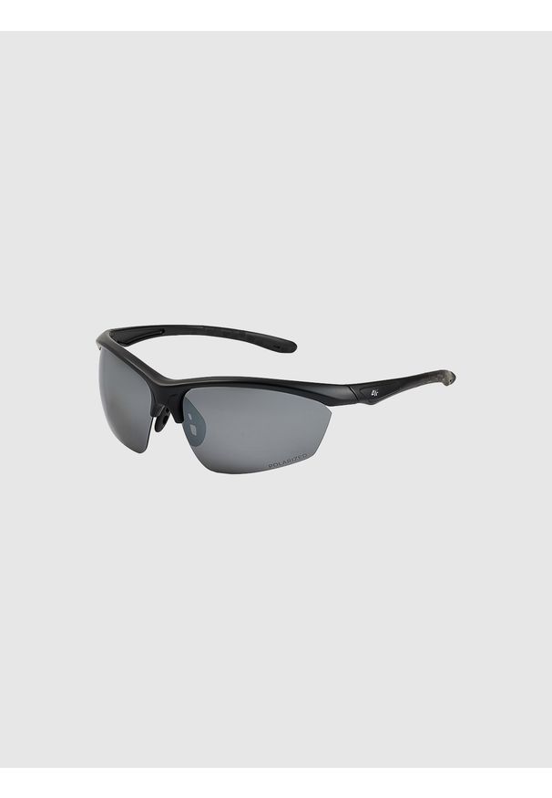 4f - 4F Okulary przeciwsłoneczne z multibarwną powłoką - czarne Uniwersalny. Kolor: czarny. Materiał: materiał. Wzór: gradientowy