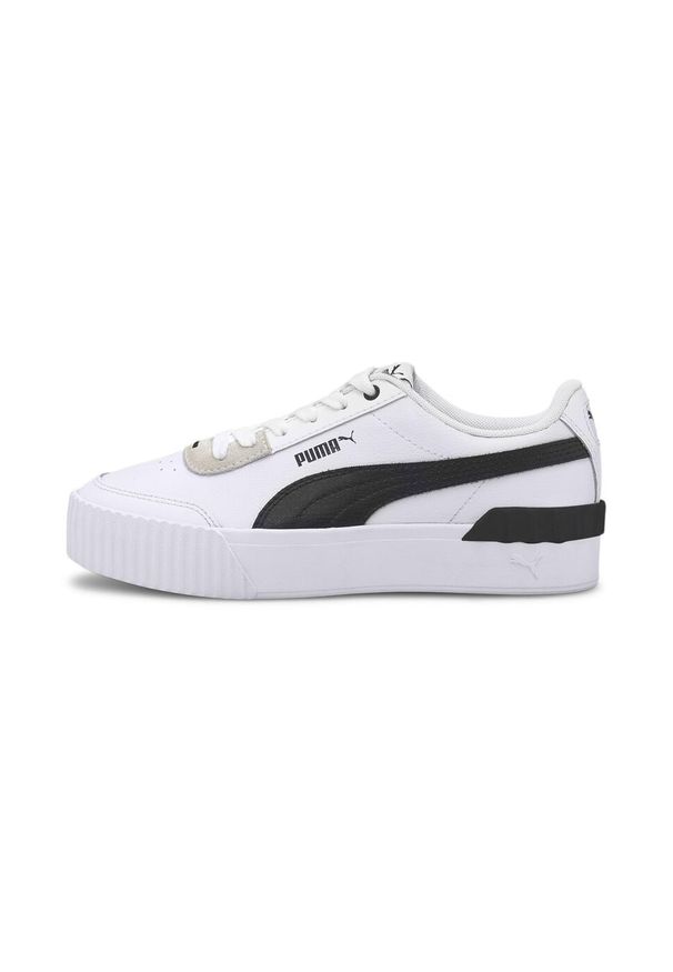 Puma Carina Lift - Białe Buty Sportowe Damskie. Kolor: biały