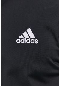 Adidas - adidas - Dres. Kolor: czarny. Materiał: dresówka. Wzór: gładki #4