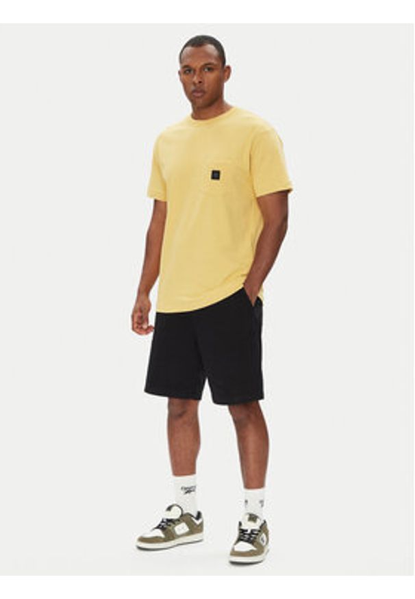 DC Shoes Szorty materiałowe Worker Relaxed ADYWS03087 Czarny Regular Fit. Kolor: czarny. Materiał: bawełna