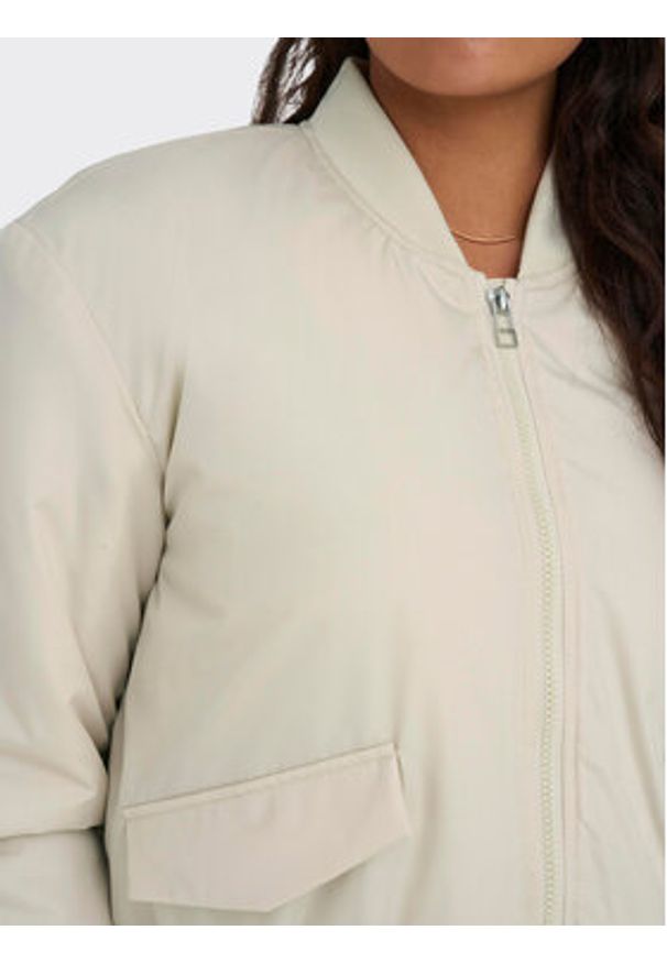 JDY Kurtka bomber Dixie 15317122 Beżowy Regular Fit. Kolor: beżowy. Materiał: syntetyk
