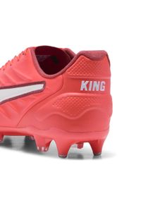 Puma - Buty piłkarskie KING PRO MxSG PUMA Glowing Red White Fire. Kolor: czerwony, biały, wielokolorowy. Sport: piłka nożna