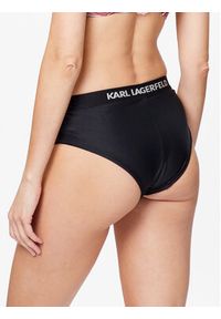 Karl Lagerfeld - KARL LAGERFELD Dół od bikini 230W2214 Czarny. Kolor: czarny. Materiał: syntetyk