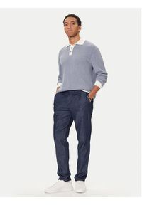 United Colors of Benetton - United Colors Of Benetton Polo 10C1K301N Granatowy Regular Fit. Typ kołnierza: polo. Kolor: niebieski. Materiał: bawełna #5