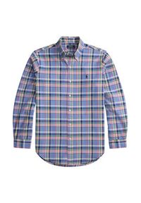 Polo Ralph Lauren Koszula 710922273005 Niebieski Custom Fit. Typ kołnierza: polo. Kolor: niebieski. Materiał: bawełna #3