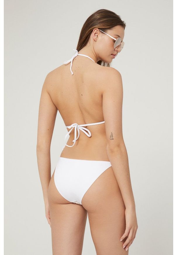 Max Mara Leisure dwuczęściowy strój kąpielowy kolor biały lekko usztywniona miseczka. Kolor: biały