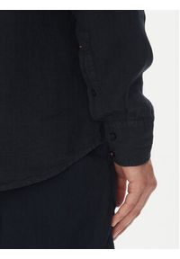 BOSS Koszula 50537381 Granatowy Regular Fit. Kolor: niebieski. Materiał: len