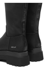Replay - REPLAY Kozaki GWL72.000.C0025S Czarny. Kolor: czarny. Materiał: skóra #3