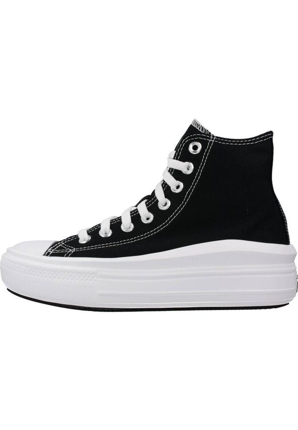 Trampki Converse Chuck Taylor All Star Move Hi, Kobiety. Kolor: czarny. Materiał: tkanina, materiał. Model: Converse All Star
