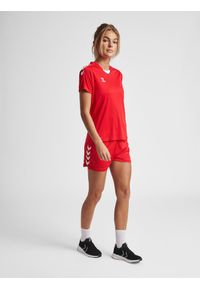 Koszulka sportowa z krótkim rękawem damska Hummel Core XK Poly Jersey S/S Woman. Kolor: czerwony, wielokolorowy, różowy. Materiał: jersey. Długość rękawa: krótki rękaw. Długość: krótkie