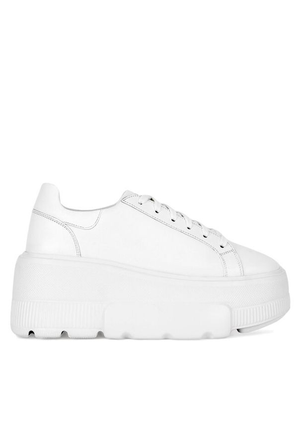 Sneakersy Badura. Kolor: biały