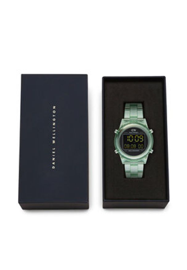 Daniel Wellington Zegarek DW00100769 Zielony. Kolor: zielony. Materiał: syntetyk
