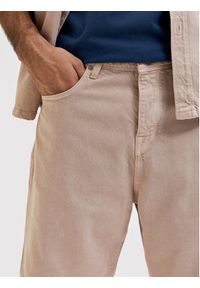 Selected Homme Szorty jeansowe Troy 16084040 Różowy Wide Fit. Kolor: różowy. Materiał: jeans