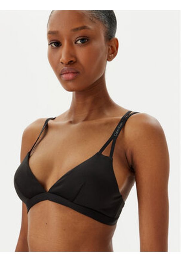 Calvin Klein Swimwear Góra od bikini KW0KW02793 Czarny. Kolor: czarny. Materiał: syntetyk