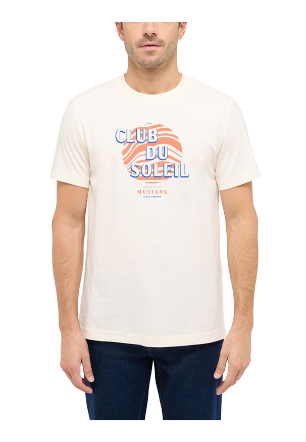 Męski T-Shirt Mustang Style Austin Whisper White 1016278 2013