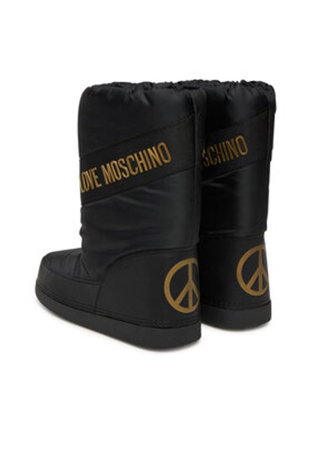 Love Moschino - LOVE MOSCHINO Śniegowce JA24032G1NISY000 Czarny. Kolor: czarny. Materiał: materiał