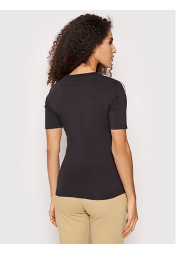 Adidas - adidas T-Shirt Tight Tee FM2592 Czarny Slim Fit. Kolor: czarny. Materiał: bawełna