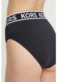 MICHAEL Michael Kors figi kąpielowe kolor czarny. Kolor: czarny. Materiał: materiał #2