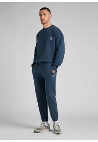 Lee - LEE SWEAT PANT MĘSKIE SPODNIE DRESOWE DRESY MARINE L74LTJ54. Materiał: dresówka. Styl: marine #4