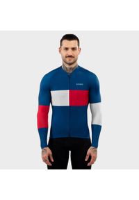 SIROKO - Mężczyzna Kolarstwo Męska koszulka rowerowa z krótkim rękawem M2 Vezzana Ni. Kolor: czerwony, wielokolorowy, niebieski. Materiał: jersey. Długość rękawa: krótki rękaw. Długość: krótkie. Sport: kolarstwo #1