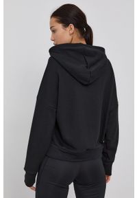 adidas Performance Bluza H24080 damska kolor czarny z kapturem z nadrukiem. Typ kołnierza: kaptur. Kolor: czarny. Wzór: nadruk #6