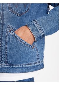 Wrangler Kurtka jeansowa 124Mj 112341083 Niebieski Regular Fit. Kolor: niebieski. Materiał: bawełna #4