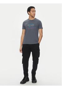 Alpha Industries T-Shirt Basic 100501 Szary Regular Fit. Kolor: szary. Materiał: bawełna #3