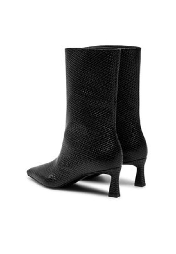 Pollini Botki SA24135C1LTK0000 Czarny. Kolor: czarny. Materiał: skóra