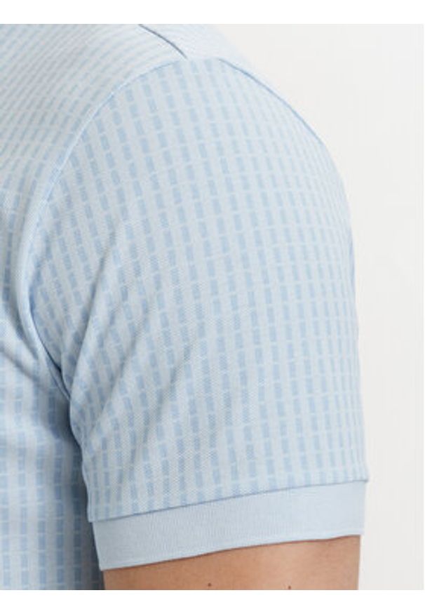 BOSS Polo Pl Goc Birdie 3 50559355 Niebieski jasny Regular Fit. Typ kołnierza: polo. Kolor: niebieski. Materiał: bawełna