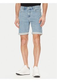 Karl Lagerfeld Jeans Szorty jeansowe A2M10129 Niebieski Slim Fit. Kolor: niebieski. Materiał: bawełna #1