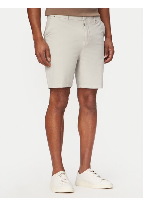 BOSS Szorty materiałowe H-Kane1 50555235 Szary Modern Fit. Kolor: szary. Materiał: bawełna
