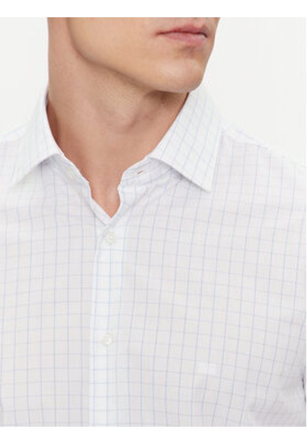 Calvin Klein Koszula K10K112303 Biały Fitted Fit. Kolor: biały. Materiał: bawełna
