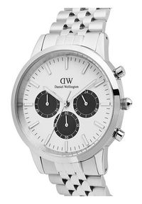 Daniel Wellington Zegarek Iconic Chronograph DW00100872 Srebrny. Kolor: srebrny