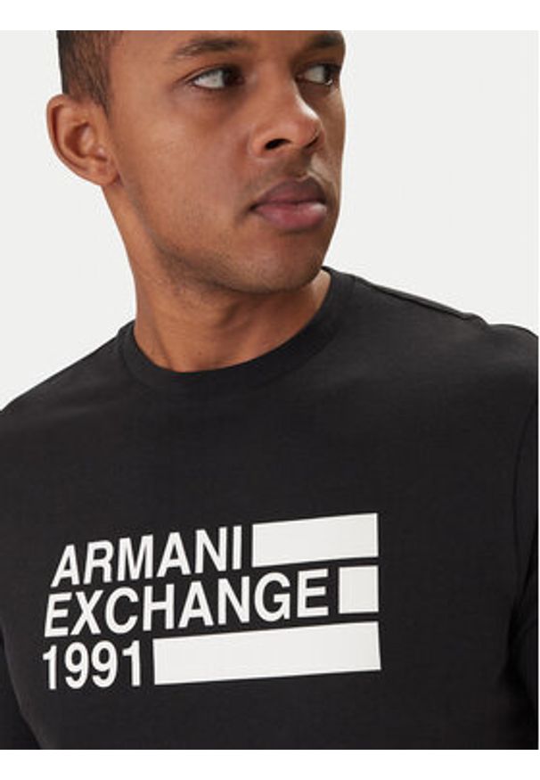 Armani Exchange T-Shirt XM002788 AF10356 UC001 Czarny Regular Fit. Kolor: czarny. Materiał: bawełna