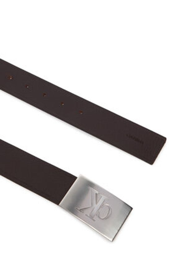 Calvin Klein Pasek Ssnl Mono Plaque 35Mm Fixed LV04D7086G Brązowy. Kolor: brązowy. Materiał: skóra
