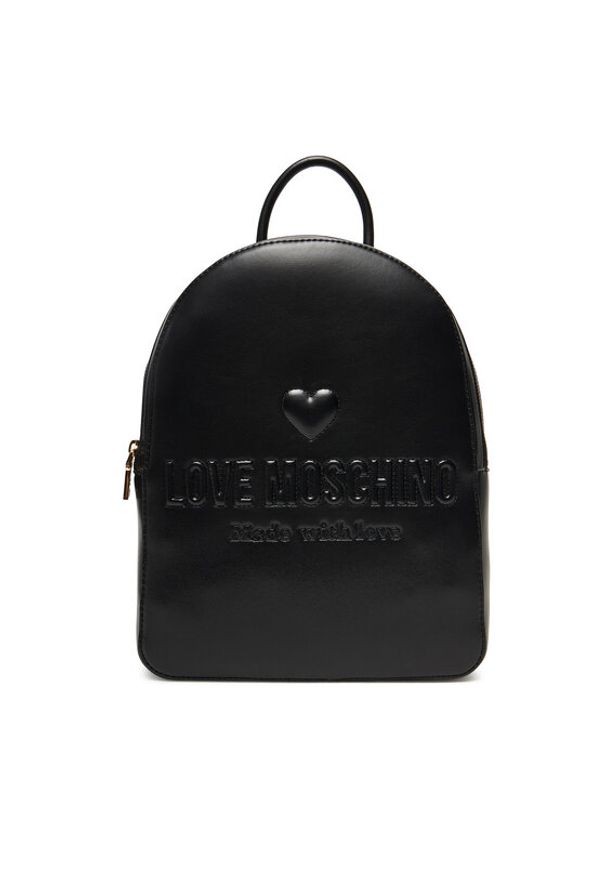 Love Moschino - LOVE MOSCHINO Plecak JC4222PP0MKF0000 Czarny. Kolor: czarny. Materiał: skóra