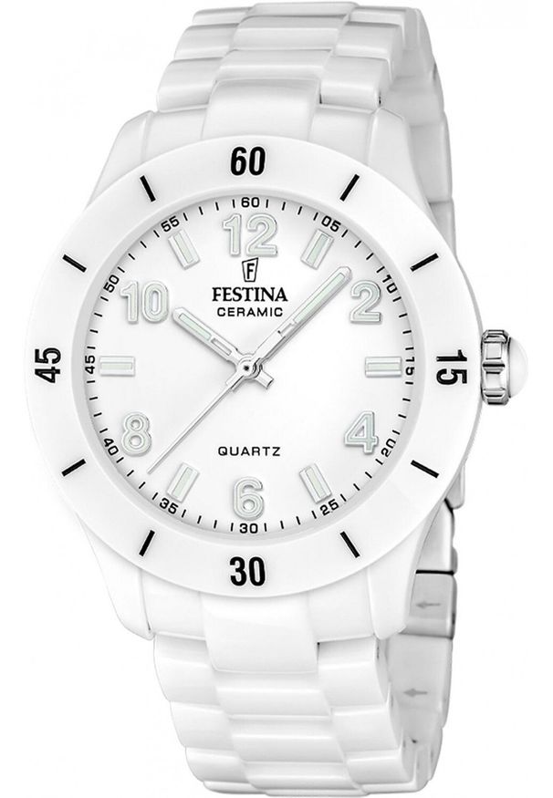 Zegarek damski Festina F20720-1 biały. Kolor: biały