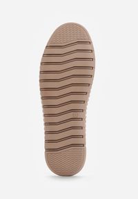 Born2be - Beżowo-Różowe Skórzane Sneakersy w Kwiaty z Ażurowym Wzorem Rionela. Zapięcie: sznurówki. Kolor: beżowy. Materiał: skóra. Wzór: ażurowy, kwiaty. Sezon: lato #5