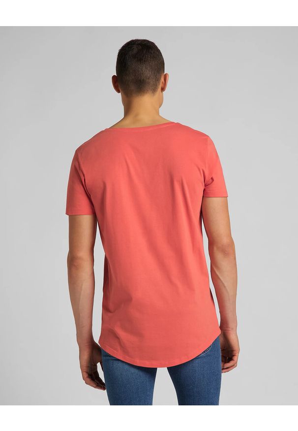 Lee - MĘSKI T-SHIRT LEE ELONGATED TEE WASHED RED L62JEPQM 112114659