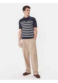 TOMMY HILFIGER - Tommy Hilfiger Polo Essential MW0MW37396 Granatowy Regular Fit. Typ kołnierza: polo. Kolor: niebieski. Materiał: bawełna #5