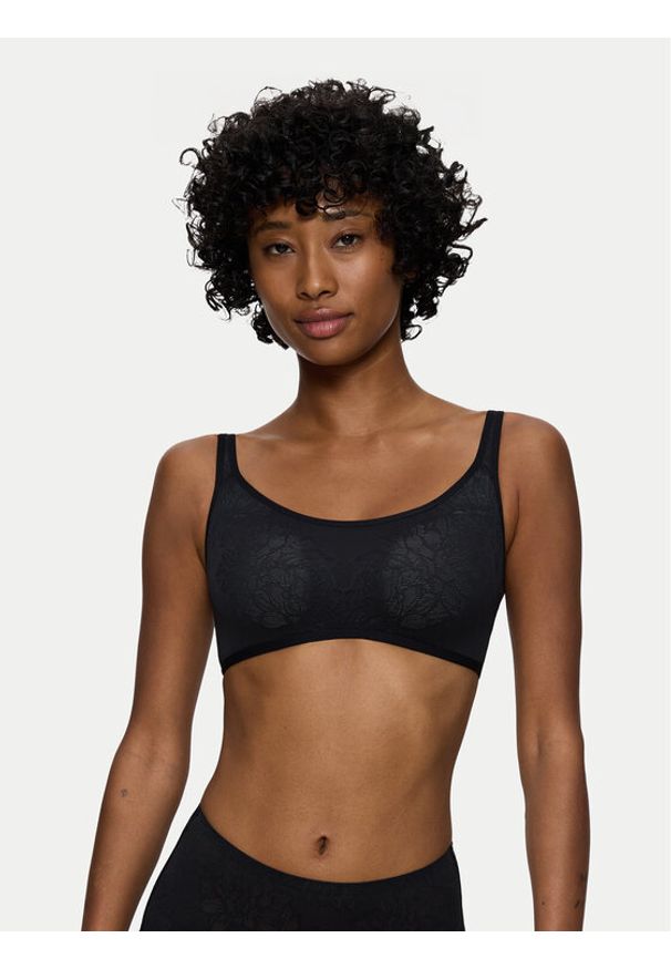 Triumph Biustonosz top Fit Smart 10202460 Czarny. Kolor: czarny. Materiał: syntetyk