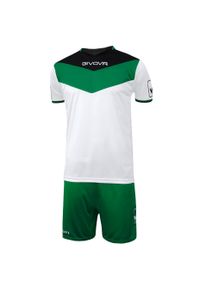 Komplet piłkarski Givova Kit Campo. Kolor: czarny, zielony, wielokolorowy. Materiał: dresówka. Sport: piłka nożna