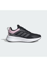 Adidas - Buty dla dzieci Fortarun 4.0. Okazja: na uczelnię. Kolor: szary, czarny, wielokolorowy, różowy. Sport: joga i pilates #1